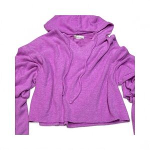 Zenana Lavender Cozy Fleece Hoodie